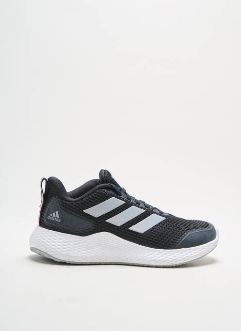 Baskets tissage toile bout rond noir ADIDAS unisexe