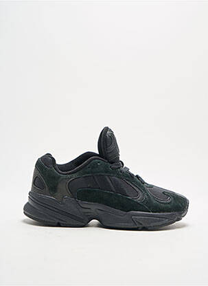 Baskets tissage satiné bout rond noir ADIDAS garcon