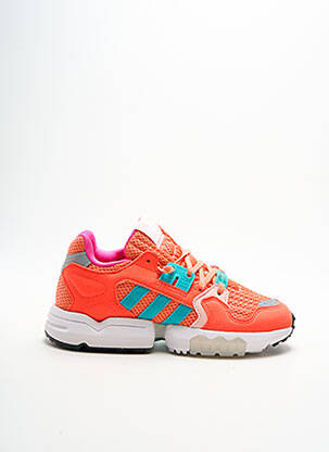 Baskets bout rond talon plat jusqu'à 3cm orange ADIDAS femme