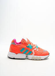 Baskets bout rond talon plat jusqu'à 3cm orange ADIDAS femme