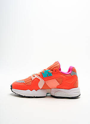 Baskets bout rond talon plat jusqu'à 3cm orange ADIDAS femme