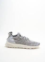 Baskets semelle amovible talon plat jusqu'à 3cm gris ADIDAS femme