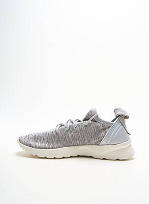 Baskets semelle amovible talon plat jusqu'à 3cm gris ADIDAS femme
