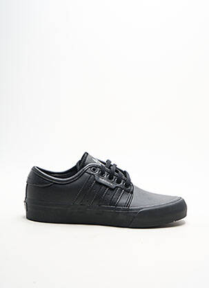 Baskets tissage satiné talon plat jusqu'à 3cm noir ADIDAS femme