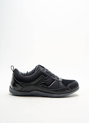 Baskets semelle amovible talon plat jusqu'à 3cm noir DAMART femme
