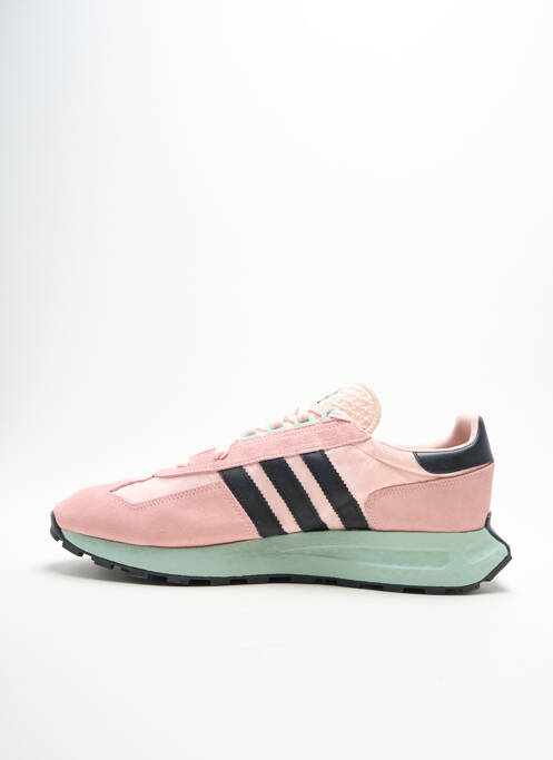 Baskets empiècements bout rond rose ADIDAS homme