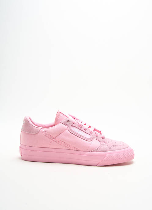 Baskets bout rond talon plat jusqu'à 3cm rose ADIDAS femme