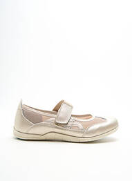 Ballerines fermeture scratch talon plat jusqu'à 3cm beige DAMART femme