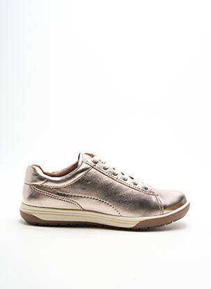 Baskets matière lisse talon plat jusqu'à 3cm beige DAMART femme
