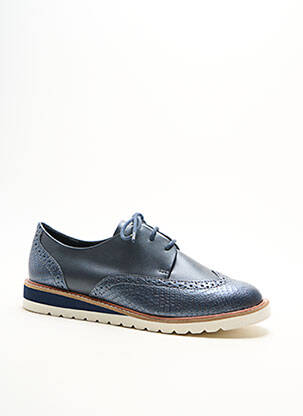 Derbies bout rond talon plat jusqu'à 3cm bleu DAMART femme