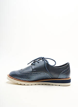 Derbies bout rond talon plat jusqu'à 3cm bleu DAMART femme