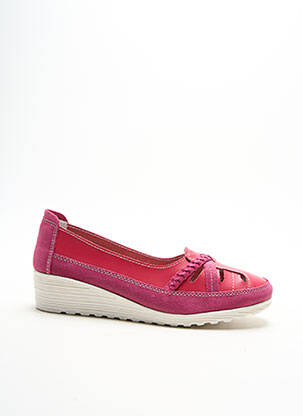 Ballerines bout rond talon plat jusqu'à 3cm rose DAMART femme