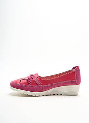 Ballerines bout rond talon plat jusqu'à 3cm rose DAMART femme