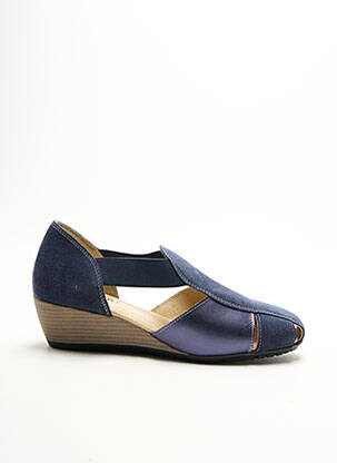Sandales/nu pieds talon compensé talon de 4 à 6cm bleu DAMART femme