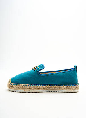 Espadrilles tissage toile talon plat jusqu'à 3cm bleu DAMART femme