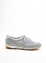 Baskets tissage satiné talon plat jusqu'à 3cm gris DAMART femme