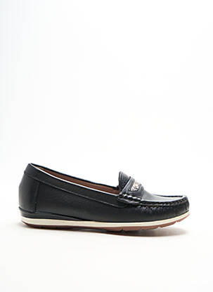 Mocassins tissage satiné talon plat jusqu'à 3cm noir DAMART femme