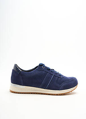 Baskets bout rond talon plat jusqu'à 3cm bleu DAMART femme