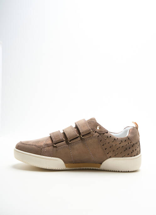 Baskets bout rond talon plat jusqu'à 3cm marron DAMART femme