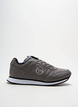 Baskets matière lisse bout rond gris SERGIO TACCHINI homme