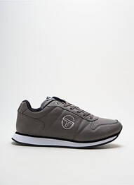 Baskets matière lisse bout rond gris SERGIO TACCHINI homme