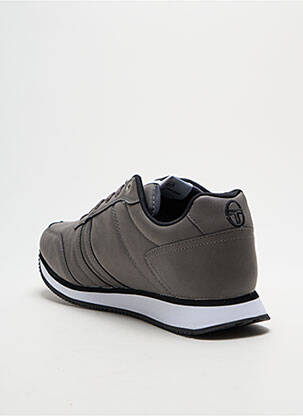 Baskets matière lisse bout rond gris SERGIO TACCHINI homme