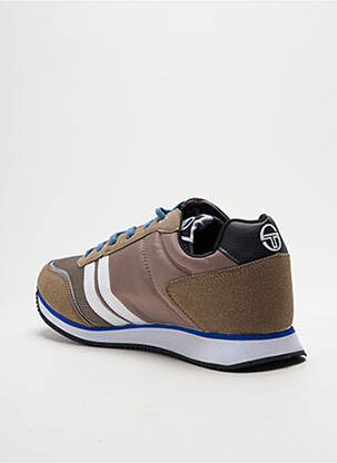 Baskets empiècements bout rond vert SERGIO TACCHINI homme