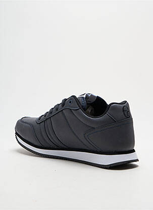 Baskets empiècements bout rond bleu SERGIO TACCHINI homme