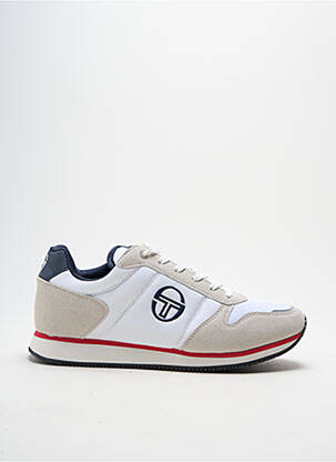 Baskets empiècements bout rond beige SERGIO TACCHINI homme