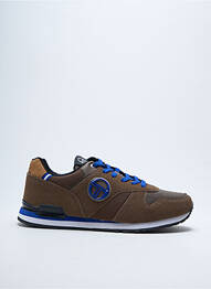 Baskets empiècements bout rond marron SERGIO TACCHINI homme