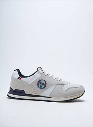 Baskets empiècements bout rond blanc SERGIO TACCHINI homme