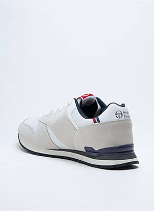 Baskets empiècements bout rond blanc SERGIO TACCHINI homme