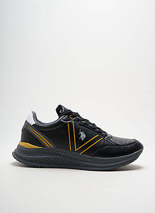Baskets empiècements bout rond noir U.S. POLO ASSN homme