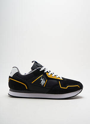 Baskets empiècements bout rond noir U.S. POLO ASSN homme