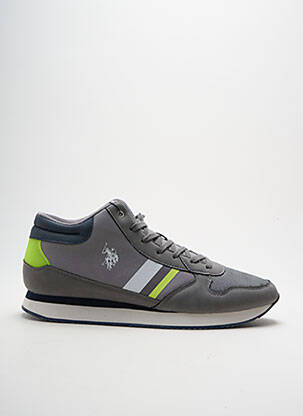 Baskets empiècements bout rond gris U.S. POLO ASSN homme