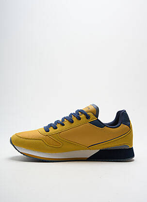 Baskets empiècements bout rond jaune U.S. POLO ASSN homme