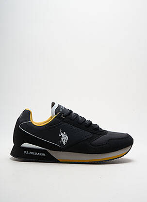 Baskets empiècements bout rond noir U.S. POLO ASSN homme