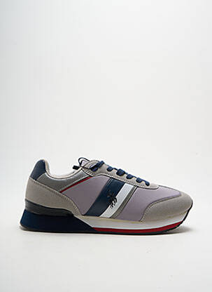 Baskets empiècements bout rond gris U.S. POLO ASSN homme