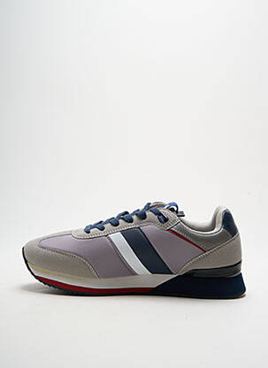 Baskets empiècements bout rond gris U.S. POLO ASSN homme