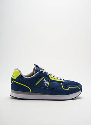 Baskets empiècements bout rond bleu U.S. POLO ASSN homme