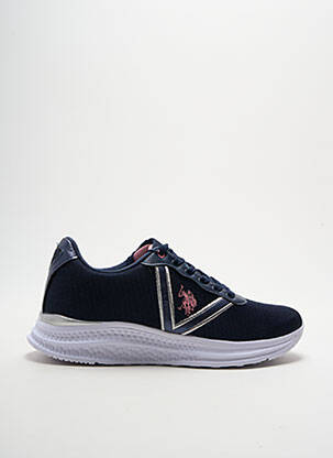 Baskets semelle amovible talon plat jusqu'à 3cm bleu U.S. POLO ASSN femme