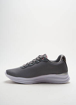 Baskets semelle amovible talon plat jusqu'à 3cm gris U.S. POLO ASSN femme
