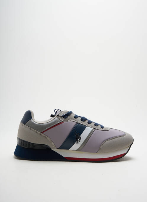 Baskets empiècements bout rond gris U.S. POLO ASSN homme