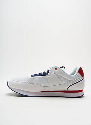 Baskets empiècements bout rond blanc U.S. POLO ASSN homme
