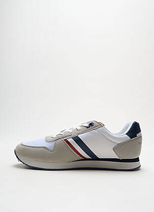 Baskets empiècements bout rond blanc U.S. POLO ASSN homme