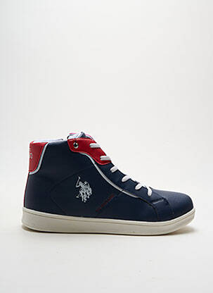 Baskets fermeture zip et lacets talon plat jusqu'à 3cm bleu U.S. POLO ASSN femme