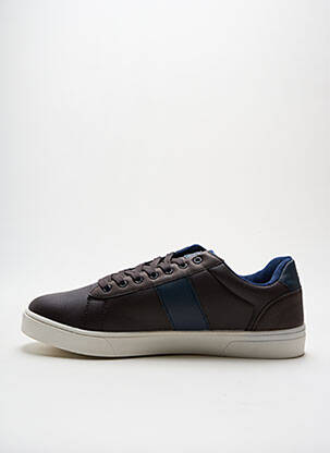 Baskets matière lisse bout rond marron U.S. POLO ASSN homme