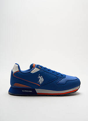 Baskets empiècements bout rond bleu U.S. POLO ASSN homme