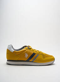 Baskets empiècements bout rond jaune U.S. POLO ASSN homme