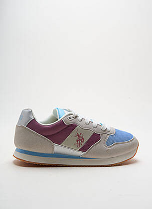 Baskets semelle amovible talon plat jusqu'à 3cm rose U.S. POLO ASSN femme